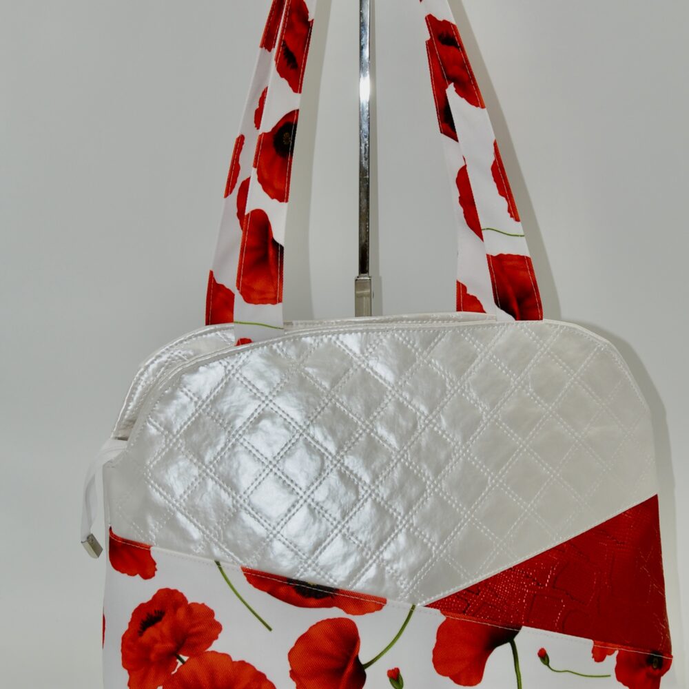 sac à mains coquelicots