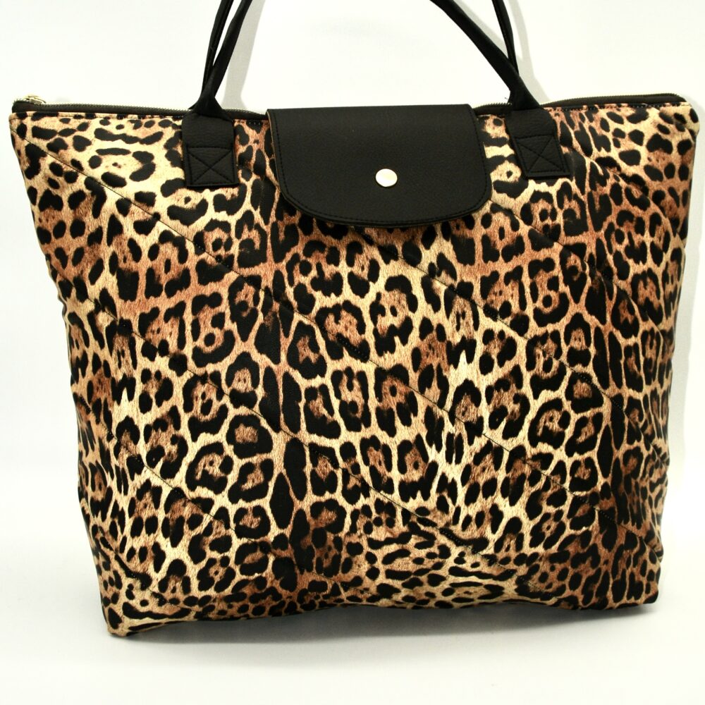 sac à mains léopard